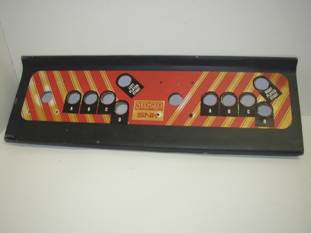 Unknown Game Metal Control Panel (Maybe Gotlieb) (With Neo Geo Layout) (Item #6) $31.99